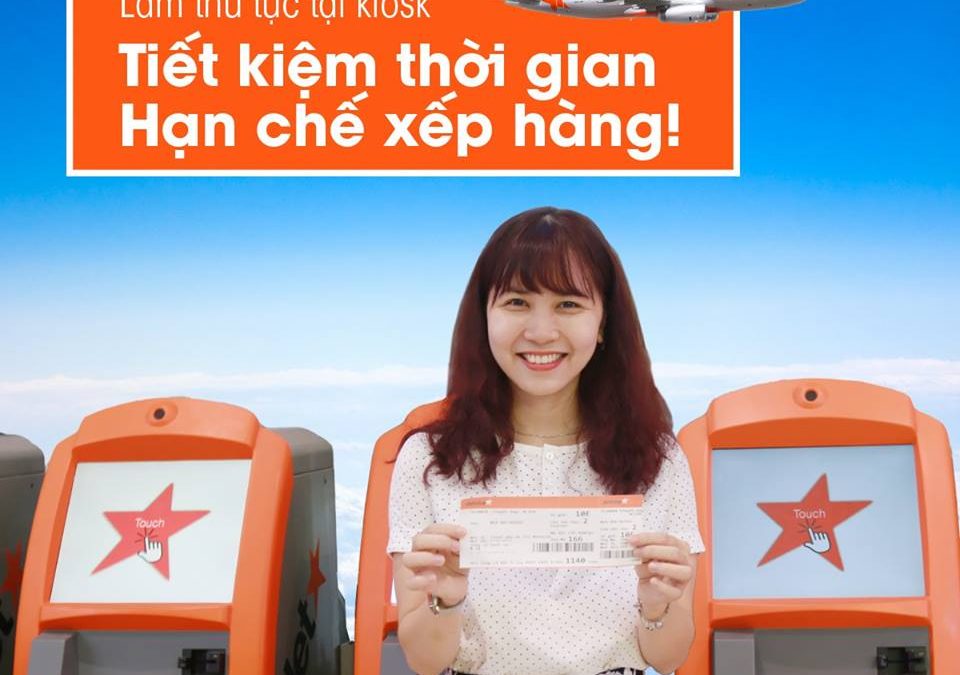 Hướng dẫn làm thủ tục vé Jetstar tại kiosk