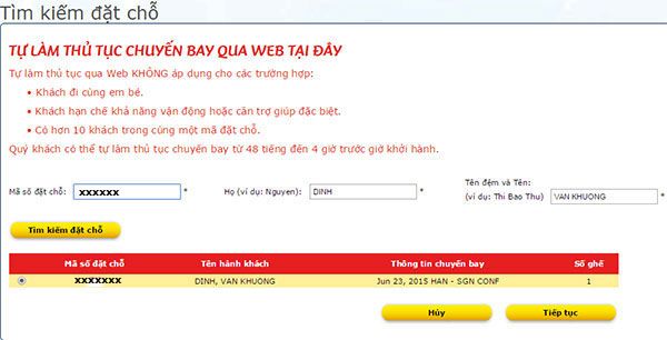 Check in online Vietjet Air - hinh 2