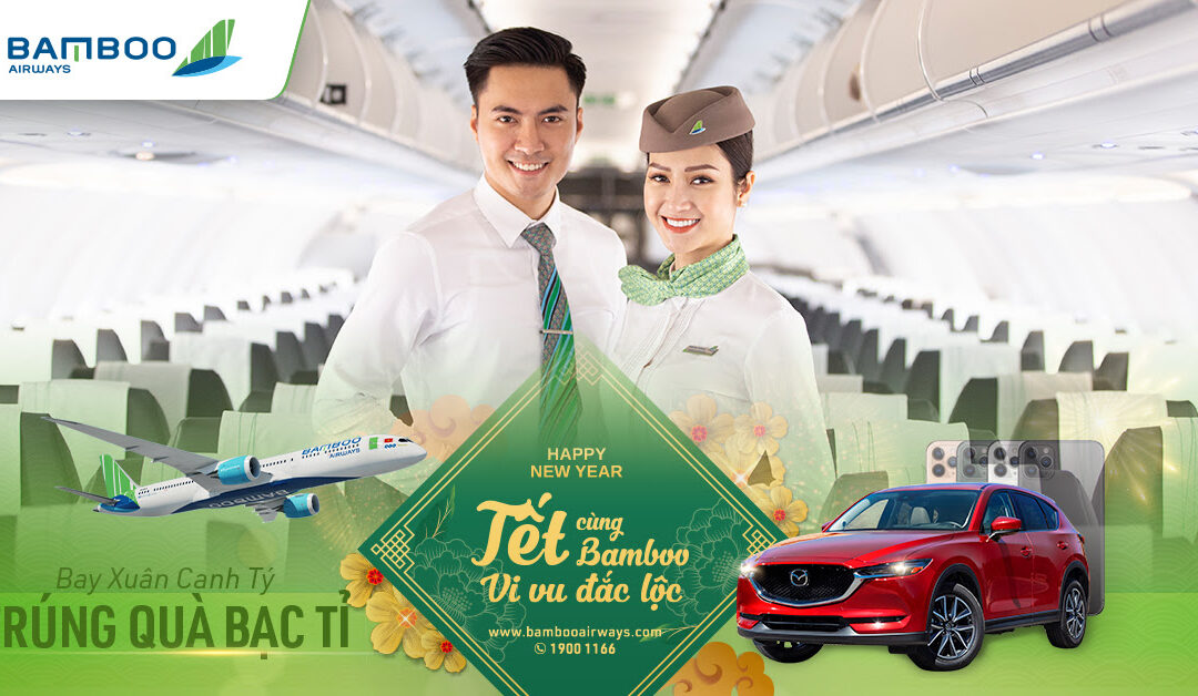 Book vé Bamboo Airways tết có cơ hội trúng xe hơi Mazda CX5