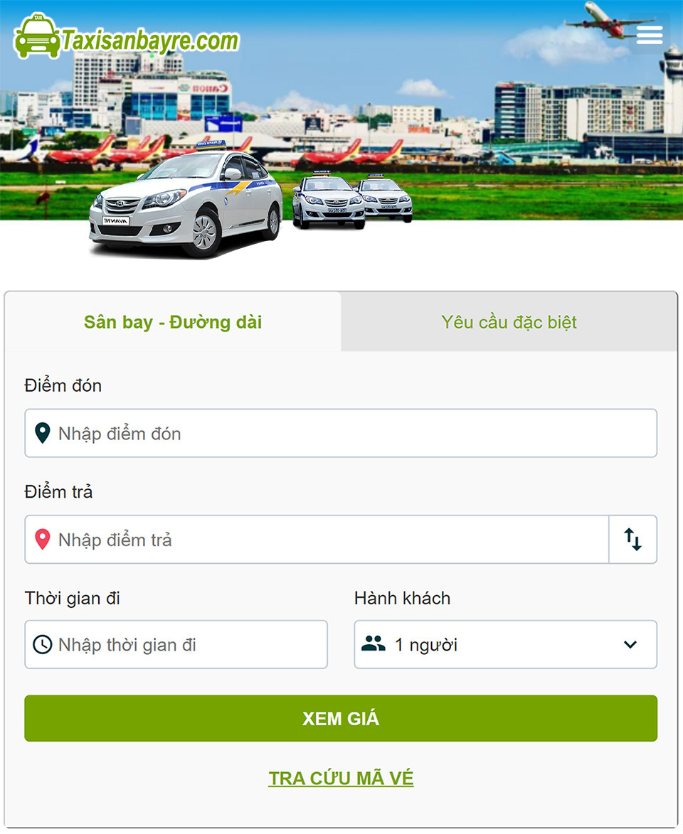 Booking Taxi San bay