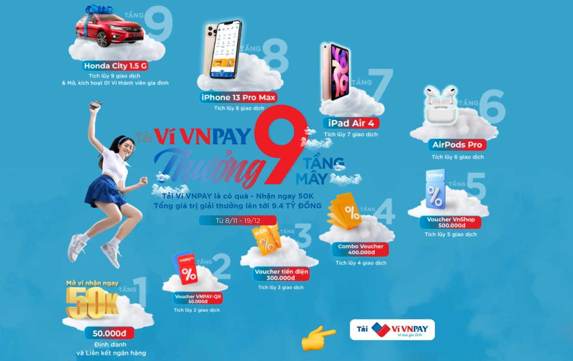 VNPAY Quà 9 tầng mây - banner 02